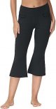 Plus Size Capris Pants for Women Yoga Flare High Waist Bootcut Stretch Casual Palazzo Leggings with Pockets