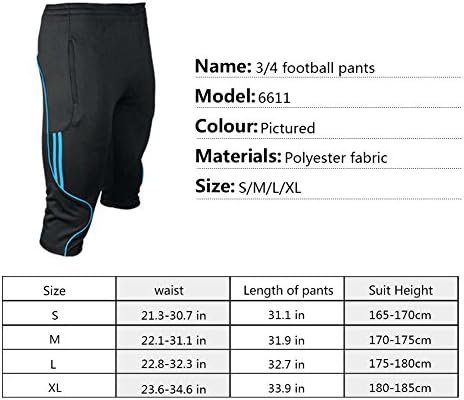 Men's Sports Pants, Mens Training Soccer Jogger Running Pants Trousers for Outdoor&Indoor Sports