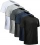 Mens Workout Shirts Quick Dry Performance Short Sleeve Athletic Shirts