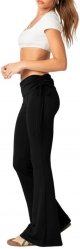 Womens Flare Leggings Yoga Pants Women Fold Over Bootcut Lounge Workout Pant