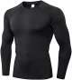 Men's Sports Compression Shirt Running Workout Long Sleeve Quick Dry Base Layer Active Athletic T-Shirt Gym Tops
