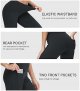 Plus Size Capris Pants for Women Yoga Flare High Waist Bootcut Stretch Casual Palazzo Leggings with Pockets