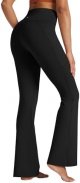 Women's Flare Leggings Crossover Yoga Pants High Waist Bootcut Workout Leggings with Pockets 29" 31"