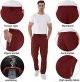 Men's Lightweight Pants with Zipper Pockets Quick Dry Workout Athletic Travel Pants