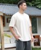 Men's Oversized Cotton T-Shirts Loose Fit Vintage Washed Tee Unisex Short Sleeve Casual Shirts Tops