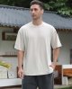 Men's Oversized Cotton T-Shirts Loose Fit Vintage Washed Tee Unisex Short Sleeve Casual Shirts Tops