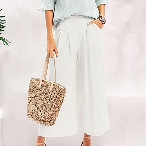 Wide Leg Pants for Women Palazzo Palazzo High Waisted Floral Lounge Boho Ruffle Hem Wide Leg Flowy Trousers with Pockets