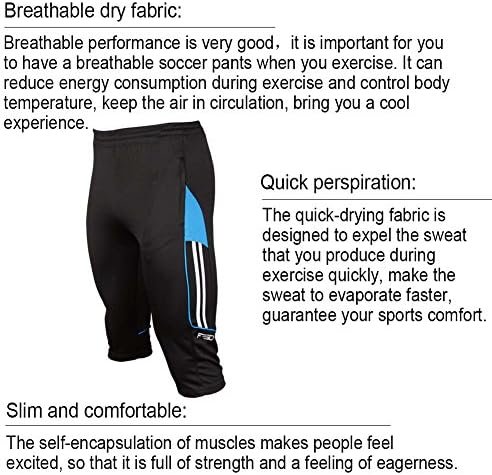 Men's 3/4 Running Training Soccer Pants