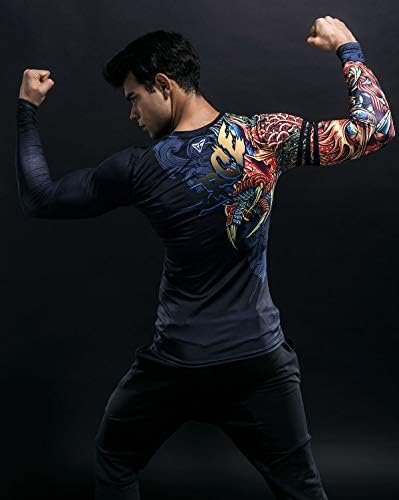 Men's 3D Printed Compression Long Sleeve T Shirts Top Tees