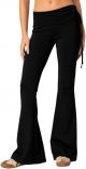 Womens Flare Leggings Yoga Pants Women Fold Over Bootcut Lounge Workout Pant