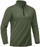 Men's Athletic Shirts Long Sleeve 1/4 Zip Lightweight Fleece Lined Running Active Pullover Workout Shirts Sweatshirt