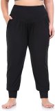 Women's Plus Size Yoga Joggers Pants Casual Comfy Workout Lounge Pants with Pockets