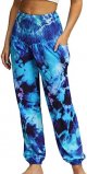 Men Women Thai Harem Trousers Boho Hippy Smock High Waist Yoga Loose Pants